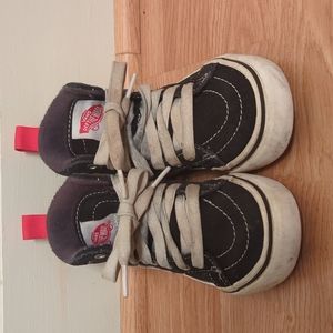 Black and White Vans High Top Sneaker